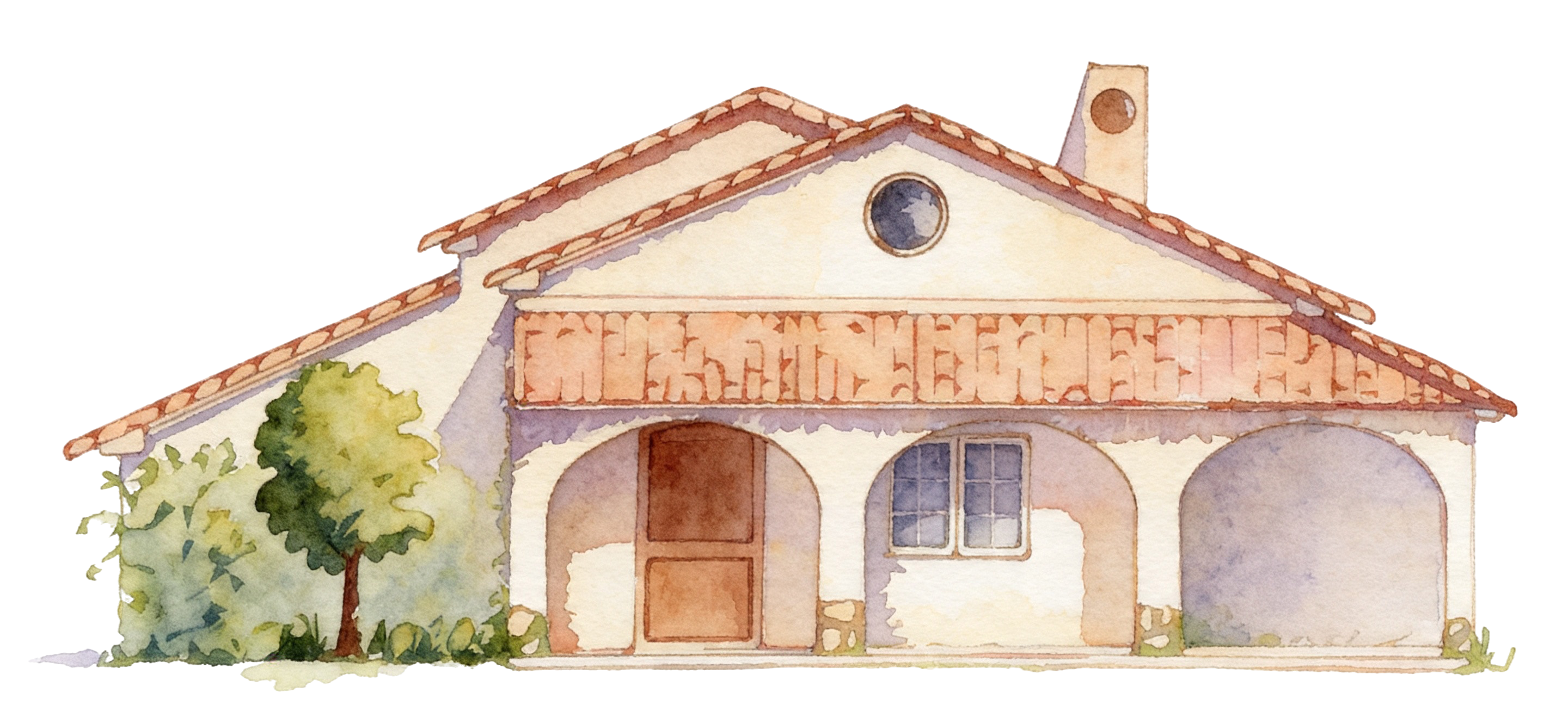 Ilustración en acuarela del Restaurante Casita Paco